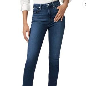 Women's Sz 24 Paige Gemma Stretch Skinny Jeans Raw Hem Sketchbook